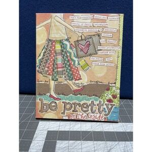 Canvas Art By Glory Haus Be Pretty On The Inside 8"x10" Skirt Purse Heart